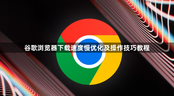 谷歌浏览器下载速度慢优化及操作技巧教程1