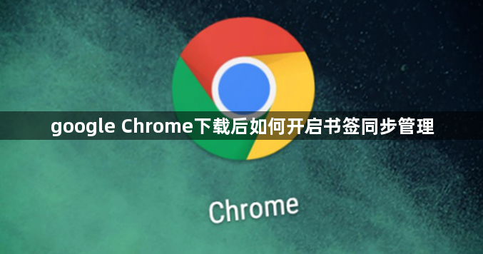 google Chrome下载后如何开启书签同步管理1