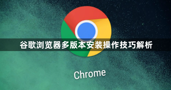 谷歌浏览器多版本安装操作技巧解析1
