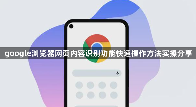 google浏览器网页内容识别功能快速操作方法实操分享1
