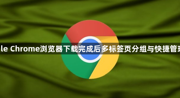google Chrome浏览器下载完成后多标签页分组与快捷管理操作1