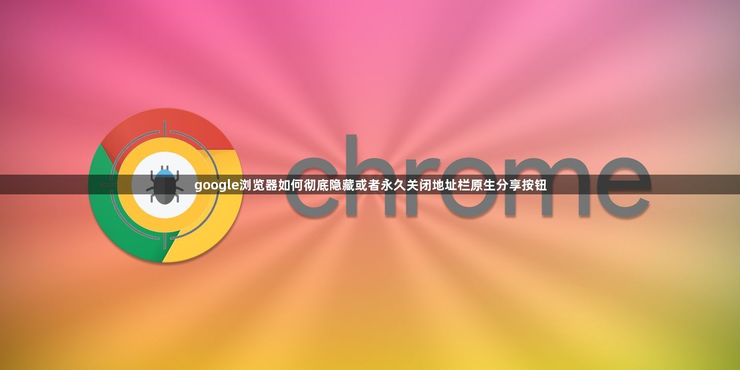 google浏览器如何彻底隐藏或者永久关闭地址栏原生分享按钮1