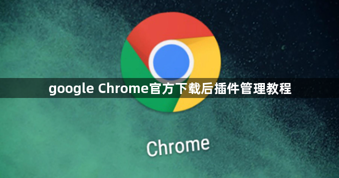 google Chrome官方下载后插件管理教程1