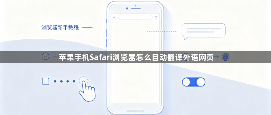 苹果手机Safari浏览器怎么自动翻译外语网页1