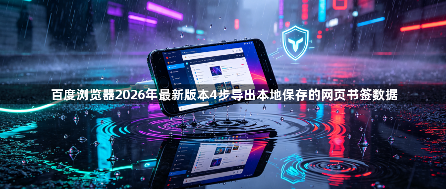 百度浏览器2026年最新版本4步导出本地保存的网页书签数据1