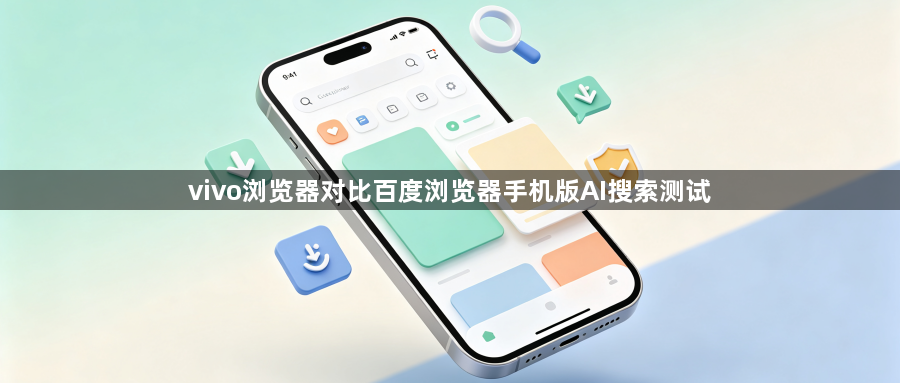 vivo浏览器对比百度浏览器手机版AI搜索测试1