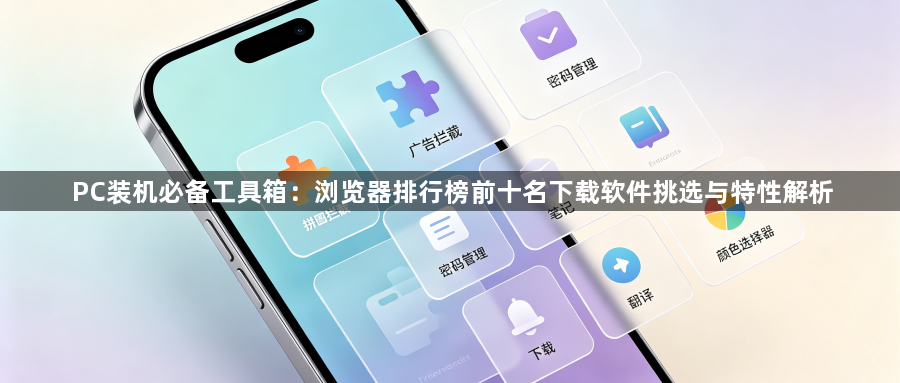 PC装机必备工具箱:浏览器排行榜前十名下载软件挑选与特性解析1
