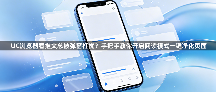 UC浏览器看推文总被弹窗打扰？手把手教你开启阅读模式一键净化页面1