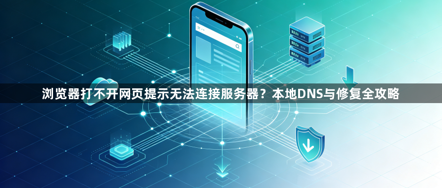 浏览器打不开网页提示无法连接服务器？本地DNS与修复全攻略1