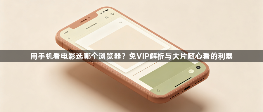 用手机看电影选哪个浏览器?免VIP解析与大片随心看的利器1