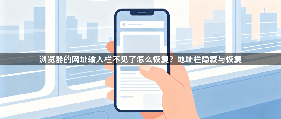浏览器的网址输入栏不见了怎么恢复？地址栏隐藏与恢复1