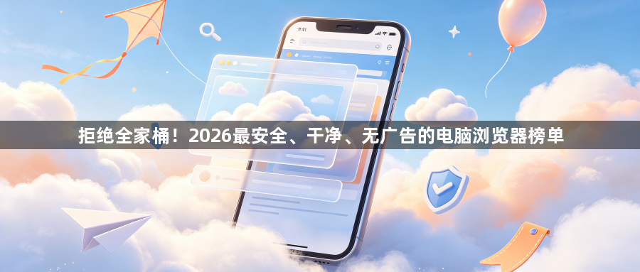 拒绝全家桶!2026最安全、干净、无广告的电脑浏览器榜单1