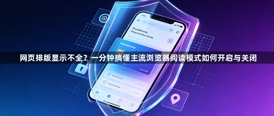 网页排版显示不全？一分钟搞懂主流浏览器阅读模式如何开启与关闭1