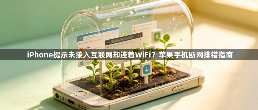 iPhone提示未接入互联网却连着WiFi？苹果手机断网排错指南1