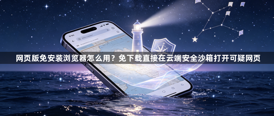 网页版免安装浏览器怎么用？免下载直接在云端安全沙箱打开可疑网页1