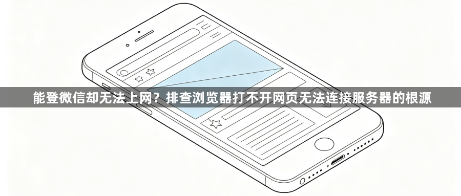 能登微信却无法上网?排查浏览器打不开网页无法连接服务器的根源1