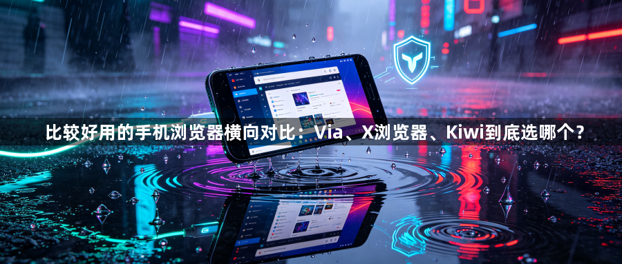 比较好用的手机浏览器横向对比：Via、X浏览器、Kiwi到底选哪个？1