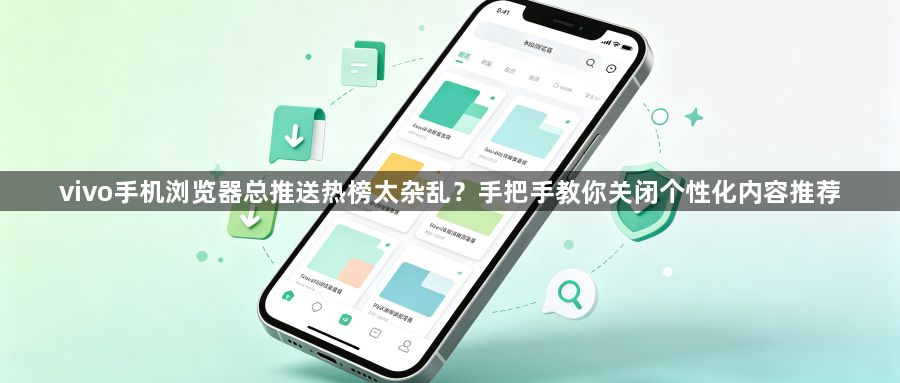 vivo手机浏览器总推送热榜太杂乱？手把手教你关闭个性化内容推荐1
