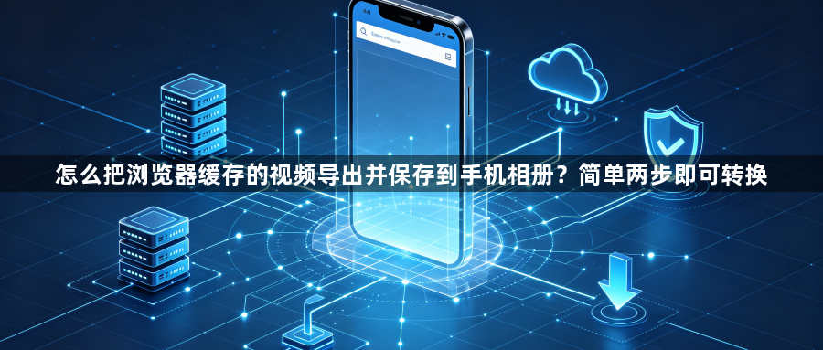 怎么把浏览器缓存的视频导出并保存到手机相册？简单两步即可转换1