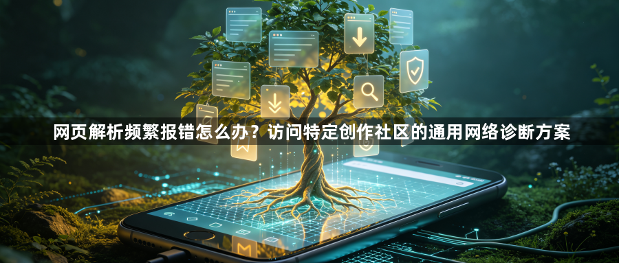 网页解析频繁报错怎么办？访问特定创作社区的通用网络诊断方案1