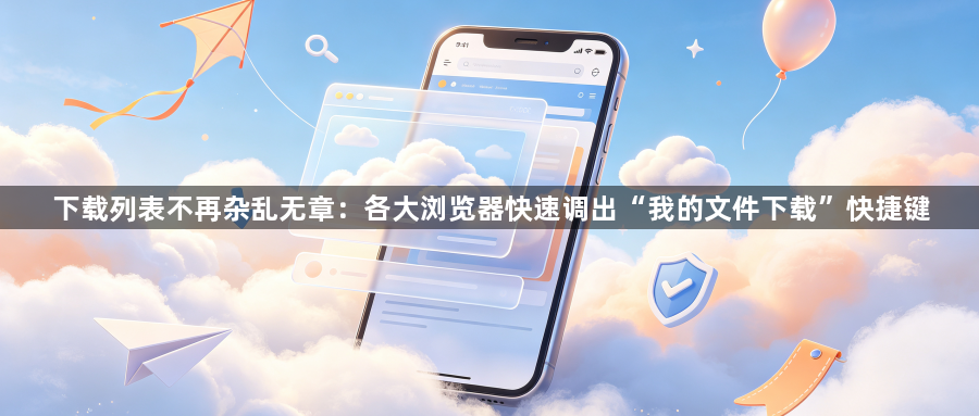 下载列表不再杂乱无章:各大浏览器快速调出“我的文件下载”快捷键1