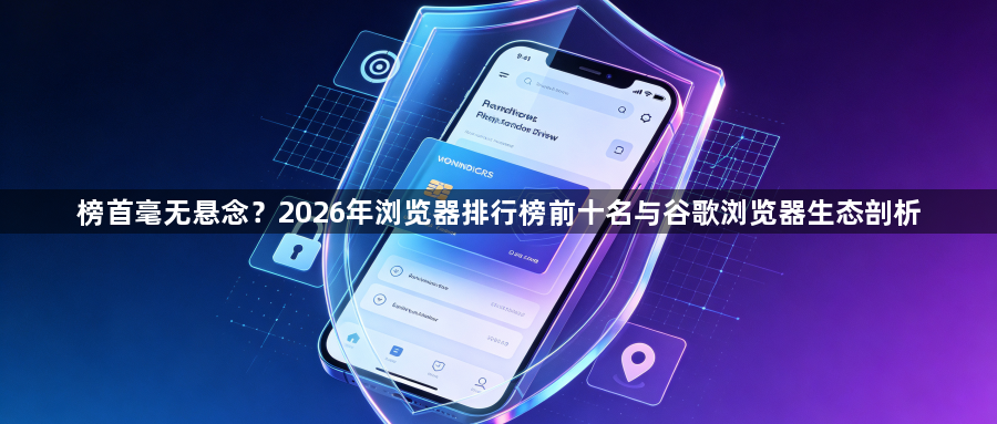 榜首毫无悬念？2026年浏览器排行榜前十名与谷歌浏览器生态剖析1
