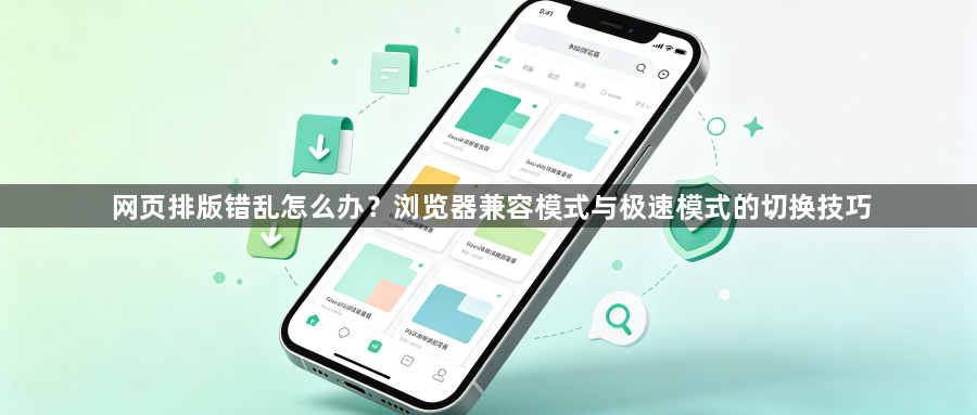 网页排版错乱怎么办?浏览器兼容模式与极速模式的切换技巧1