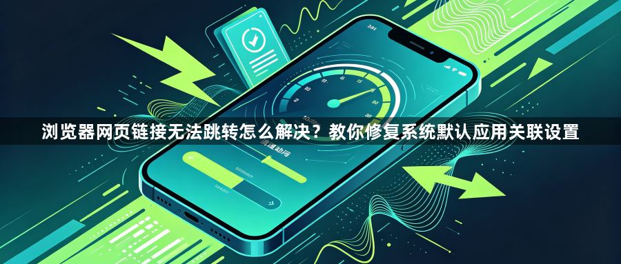浏览器网页链接无法跳转怎么解决？教你修复系统默认应用关联设置1