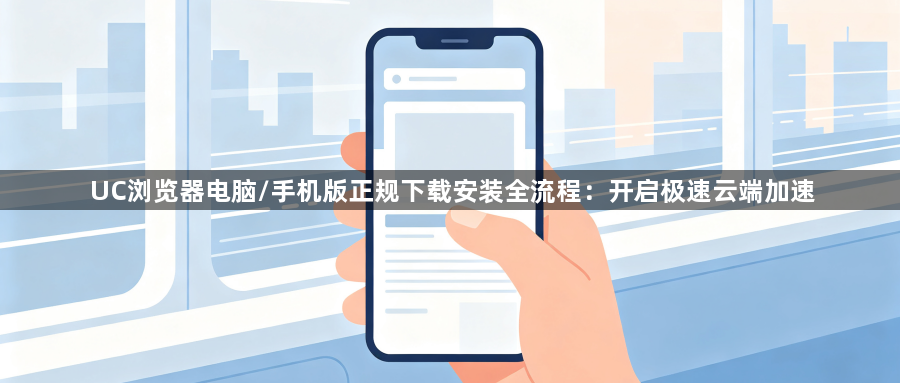 UC浏览器电脑/手机版正规下载安装全流程:开启极速云端加速1