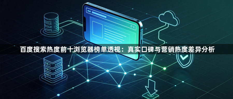 百度搜索热度前十浏览器榜单透视:真实口碑与营销热度差异分析1
