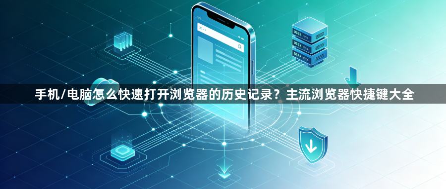 手机/电脑怎么快速打开浏览器的历史记录？主流浏览器快捷键大全1