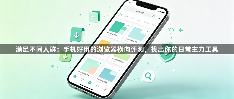 满足不同人群：手机好用的浏览器横向评测，找出你的日常主力工具1