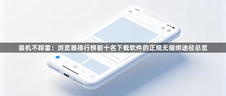 装机不踩雷：浏览器排行榜前十名下载软件的正规无捆绑途径总览1